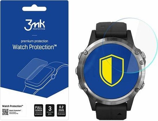 Изображение 3MK Szko hybrydowe 3MK FlexibleGlass Watch Protection Garmin Fenix 5 Plus