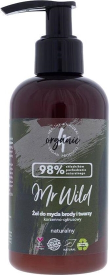 Picture of 4organic 4ORGANIC_Mr Wild el do mycia brody i twarzy Korzenno-Cytrusowy 200ml