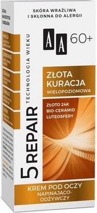 Picture of AA Krem pod oczy Technologia Wieku 5Repair 60+ Zota Kuracja napinajco-odywczy 15ml