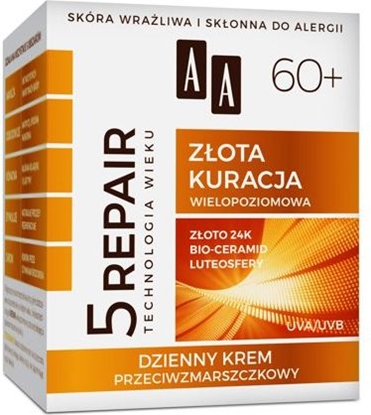 Picture of AA Technologia Wieku 5Repair 60+ Zota Kuracja Krem przeciwzmarszczkowy na dzie 50ml