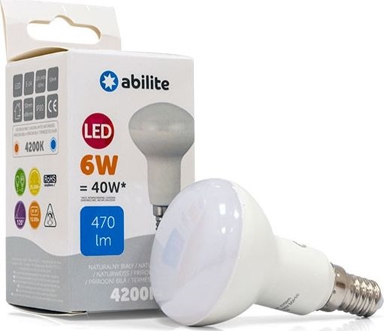 Picture of Abilite ARÓWKA LED ABILITE REFLEKTOROWA B.NEUTRALNA E14 6W/230V 470LM R50