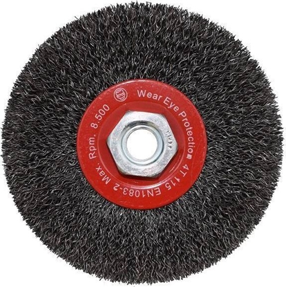 Picture of Abraboro Szczotka tarczowa 115 mm/M14 ABRABORO, drut karbowany 0,30 mm