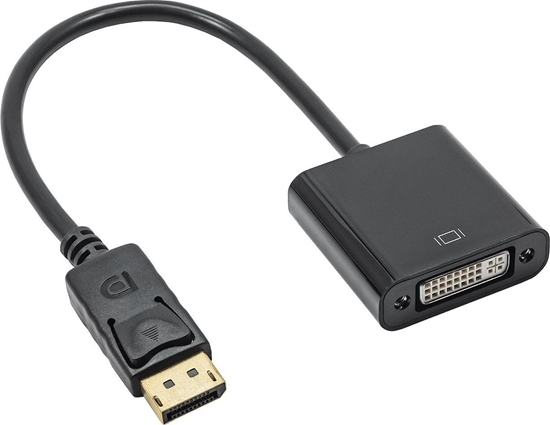 Picture of Adapter AV Akyga DisplayPort - DVI-I czarny (AK-AD-58)