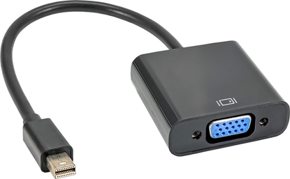 Picture of Adapter AV Akyga DisplayPort Mini - D-Sub (VGA) czarny (AK-AD-39)