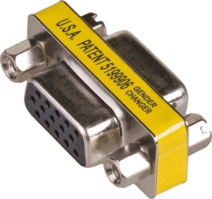 Изображение Adapter AV Akyga D-Sub (VGA) - D-Sub (VGA) żółty (AK-AD-18)