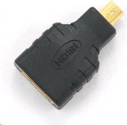 Attēls no Adapter AV Gembird HDMI Micro - HDMI czarny (AHDMIFD)