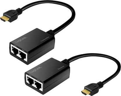 Изображение System przekazu sygnau AV LogiLink LogiLink Extender HDMI do 30m, 1080p/60Hz, 0.3m
