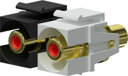 Изображение Adapter AV Procab RCA (Cinch) x2 - RCA (Cinch) x2 czarny (VCK107P/B)