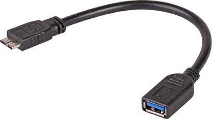 Attēls no Adapter USB Akyga microUSB 3.0 - USB Czarny  (AK-AD-30)