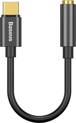 Attēls no Adapter USB Baseus L54 USB-C - Jack 3.5mm Czarny  (6953156297845)
