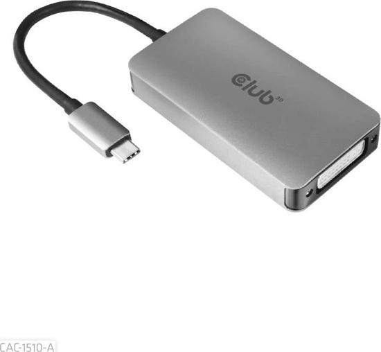 Picture of Adapter USB Club 3D CAC-1510-A USB-C - DVI Srebrny  (CAC-1510-A)