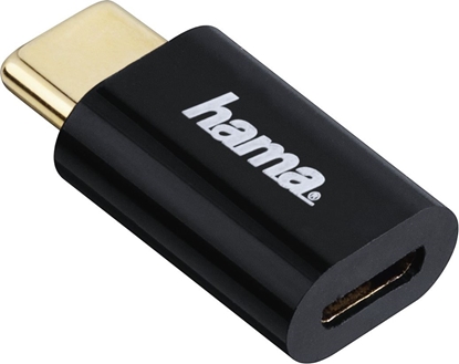 Attēls no Adapter USB Hama USB-C - microUSB Czarny  (001783990000)