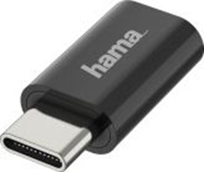 Attēls no Adapter USB Hama USB-C - microUSB Czarny  (002003100000)