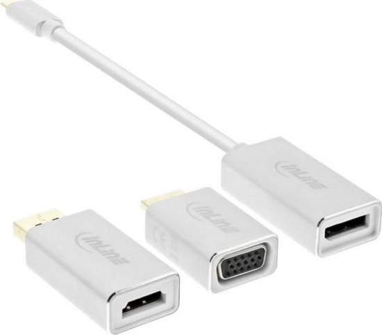 Изображение Adapter USB InLine USB-C - DisplayPort Biay  (64109S)