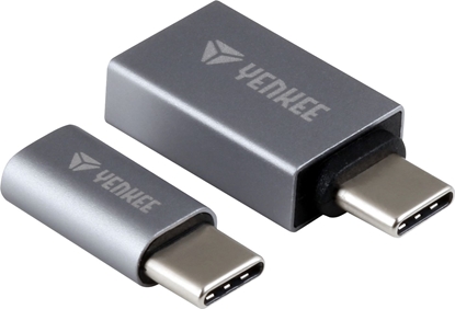 Изображение Adapter USB Yenkee YTC 021 USB-C - USB Srebrny  (45014214)