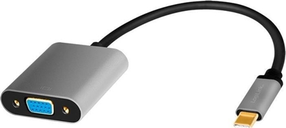 Picture of Adapter USB LogiLink USB-C - VGA Szary  (1_814088)