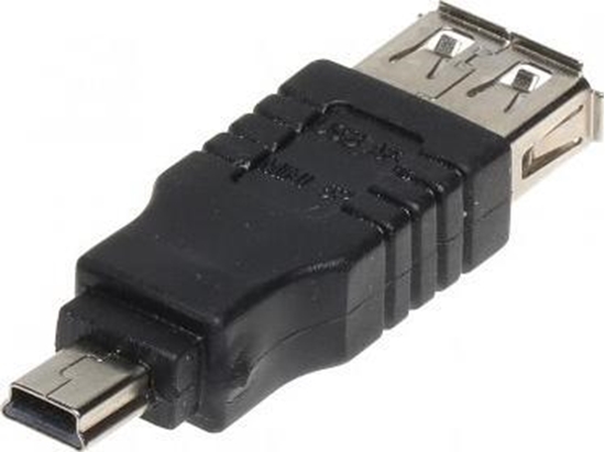 Изображение Adapter USB miniUSB - USB Czarny  (USB-W-MINI/USB-G)