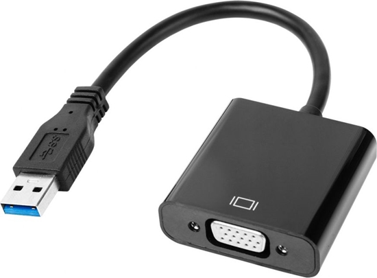 Изображение Adapter USB Quer KOM0984 USB - VGA Czarny  (Quer)