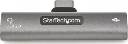 Attēls no Adapter USB StarTech USB-C - USB-C x2 Srebrny  (CDP2CAPDM)