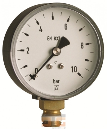 Изображение Afriso Manometr grzewczy RF 63 AX Ø=63mm 0-10bar 1/4" Kl. 2,5 - 63514