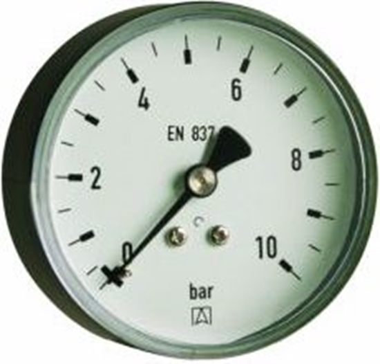 Изображение Afriso Manometr grzewczy RF 63 ax,fi63 mm, 0÷2,5 bar, G1/4'' ax, kl. 2,5 (63536)