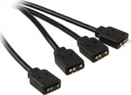 Picture of Akasa 3-pin - 3-pin x3, 0.5m, Czarny (MOLE-055)