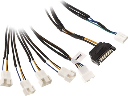 Attēls no Akasa 4-pin - 4-pin x5, 0.45m, Czarny (AK-CBFA07-45)