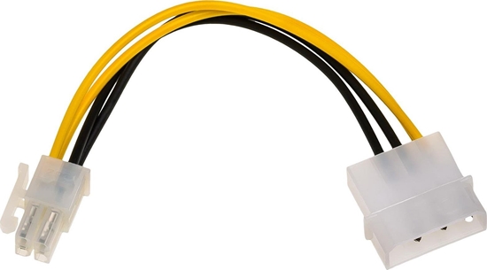 Изображение Akyga Molex - ATX/EPS 4-pin, 0.15m, óty (AK-CA-12)