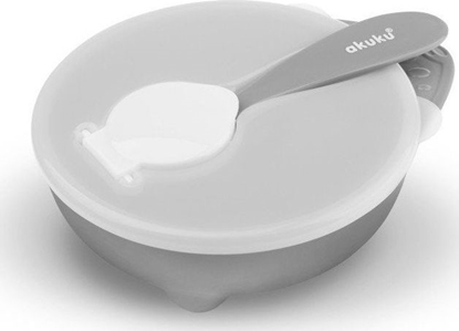 Attēls no Akuku AKUKU Miseczka z yeczk i Pokrywk Szara