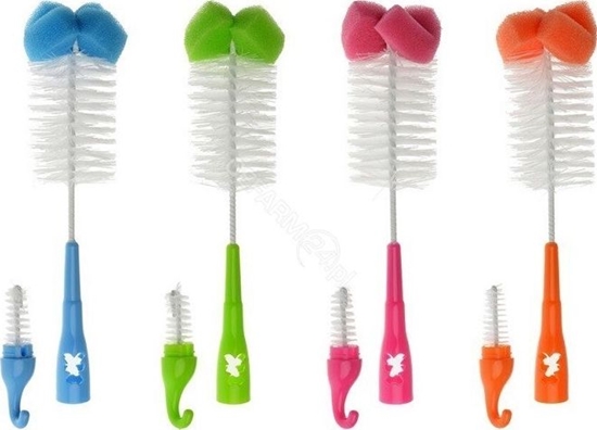 Изображение Akuku Szczotka do butelek i smoczków z gbk Mi