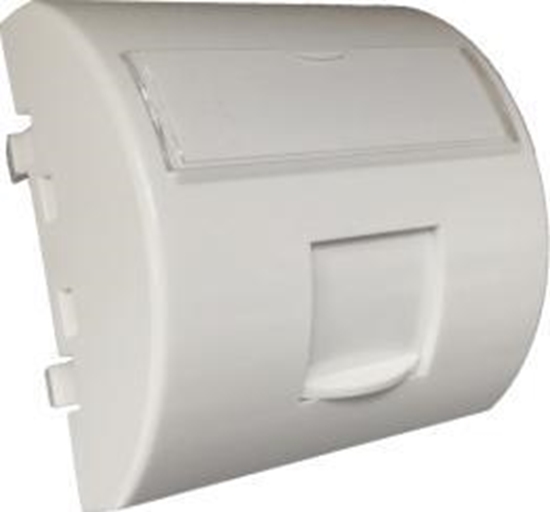 Picture of Alantec Adapter 45x45 1xRJ45 z klapk przeciwkurzow (wypuky zaokrglony) (OS101)