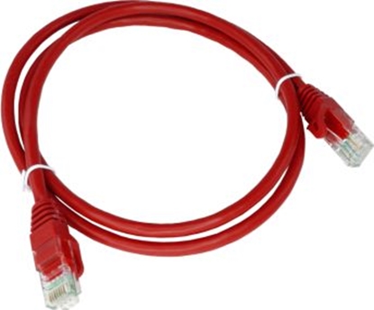 Attēls no Alantec Patch-cord U/UTP kat.6 PVC 0.25m czerwony (KKU6CZE0.25)