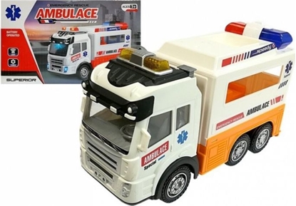 Изображение Ambulans Autko na Baterie Światło Dźwięki