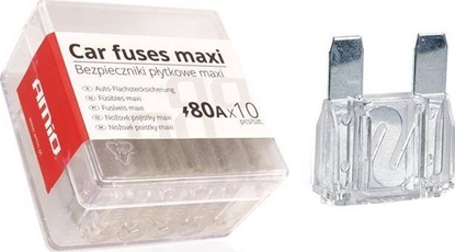 Изображение AMiO Bezpieczniki samochodowe MAXI pudeko 10szt 80A