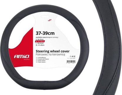 Attēls no AMiO Pokrowiec kierownicy SWC-22-M Ksztat D (37-39cm)