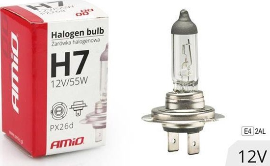 Picture of AMiO arówka halogenowa H7 12V 55W filtr UV (E4)