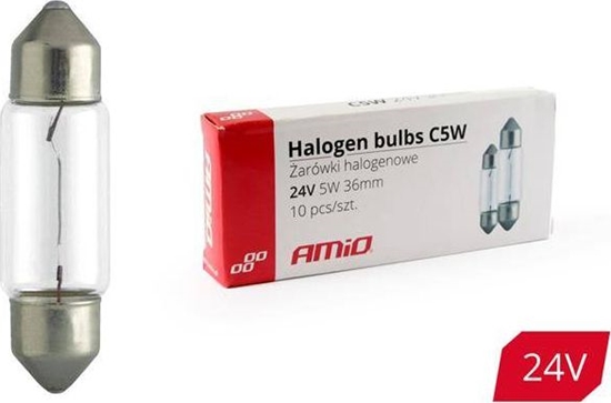 Picture of AMiO arówki halogenowe C5W Festoon 36mm 24V 10szt.