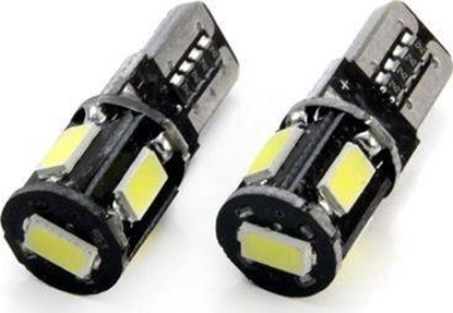 Attēls no AMiO arówki LED CANBUS 5SMD 5730 T10 (W5W) White
