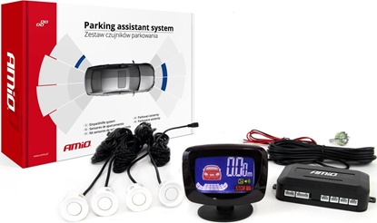 Picture of AMiO Zestaw czujników parkowania cofania led-graf 4 sensory biae