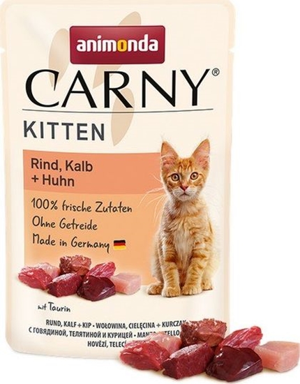 Picture of Animonda ANIMONDA KOT sasz.85g CARNY KITTEN WOOWINA CIELCINA KURCZAK