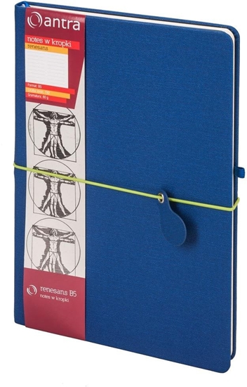 Picture of Antra Notes B5 Kropki Renesans Granatowy