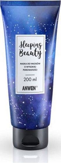 Изображение Anwen Maska do włosów nocna do wysokiej porowatości Sleeping Beauty - 200 ml (ANW-423)