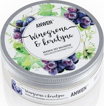 Attēls no Anwen Winogrona i Keratyna - Maska do wosów rednioporowatych 200ml