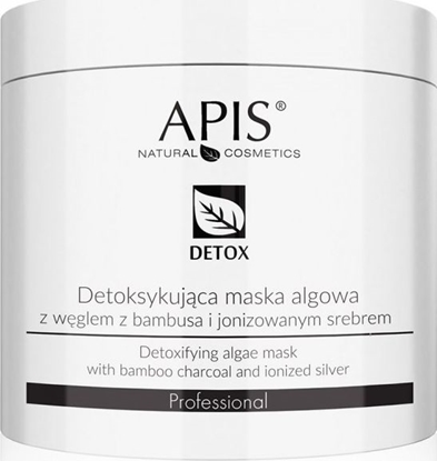 Изображение Apis APIS Detox Algae Mask detoksykujca maska algowa z wglem z bambusa i jonizowanym srebrem 200g