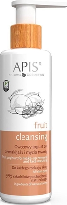 Attēls no APIS Fruit Cleansing owocowy jogurt do demakijażu i mycia twarzy 150ml