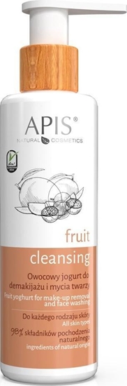 Изображение APIS Fruit Cleansing owocowy jogurt do demakijażu i mycia twarzy 150ml
