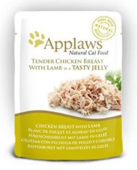 Изображение Applaws Saszetka Pier z kurczaka z jagnicin w galaretce - 70g