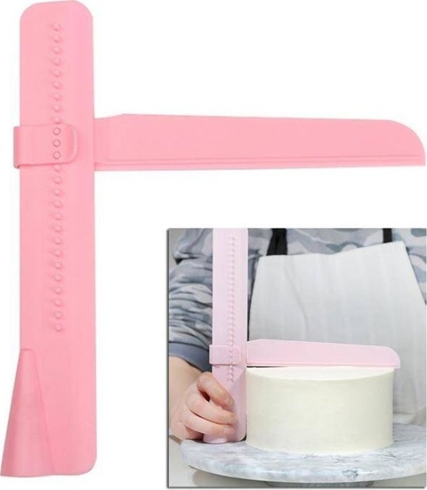 Picture of Aptel AG406K SZPATUA PACKA SKROBAK DO DEKORACJI TORTÓW CIAST róowy