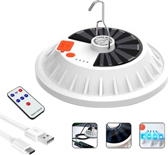 Picture of Aptel ZD13A LAMPA CAMPINGOWA WYJAZDOWA SOLAR LED IP65 30W biaa