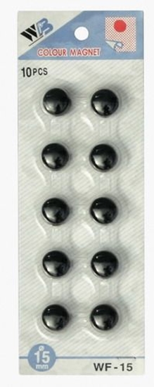 Picture of Argo magnesy do tablicy 15mm, 10 sztuk czarny (607061)